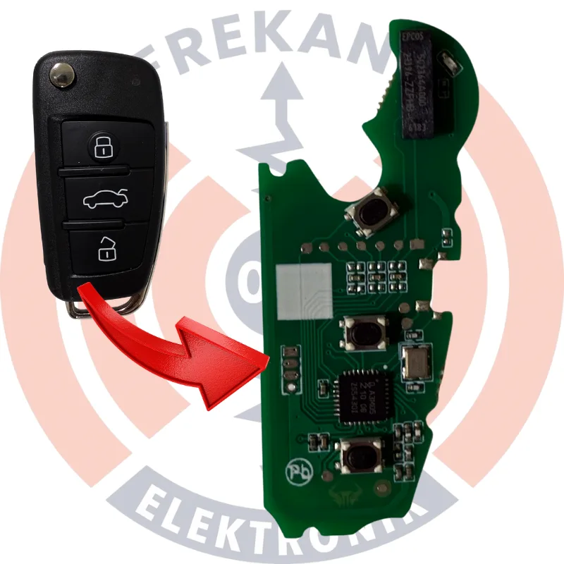Audi MQB A3 AES 48 Çip 434 Mhz Üretim Kumanda - 4