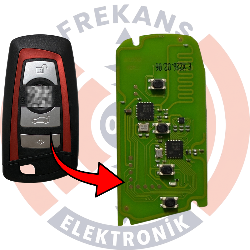 XHORSE BMW CAS 4 KIRMIZI UNİVERSAL SMART XSBMB1EN - 1