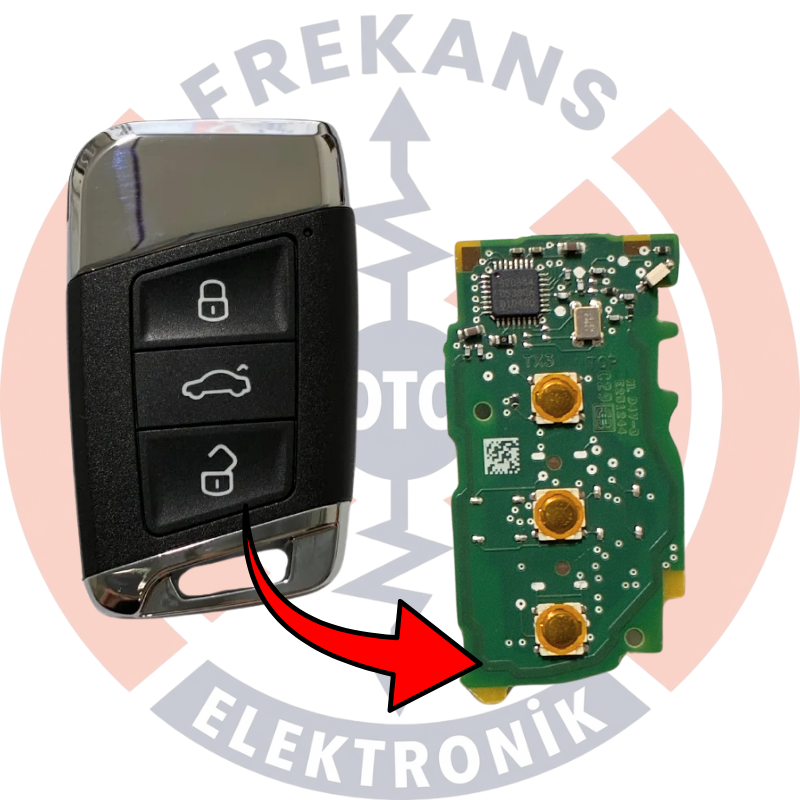 VW PASSAT MQB KEYLESS ORJİNAL SMART KUMANDA - 1